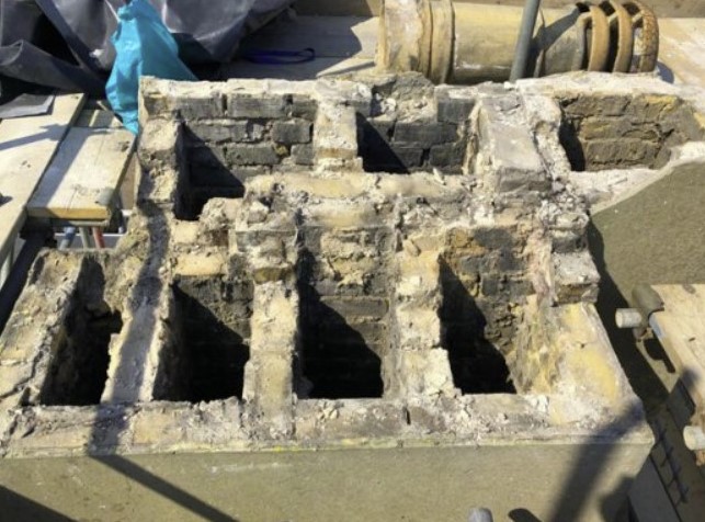 enlèvement de cheminée